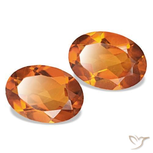 Achetez naturel 1,34ct orange citrine gems, coupe ovale, en provenance brésil chez gemselect. en stock, livraison internationale!