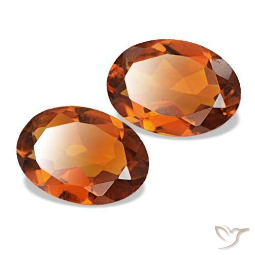 Achetez naturel 1.15ct Orange foncé Citrine gems, Coupe ovale, En provenance Brésil chez GemSelect. En stock, livraison internationale!