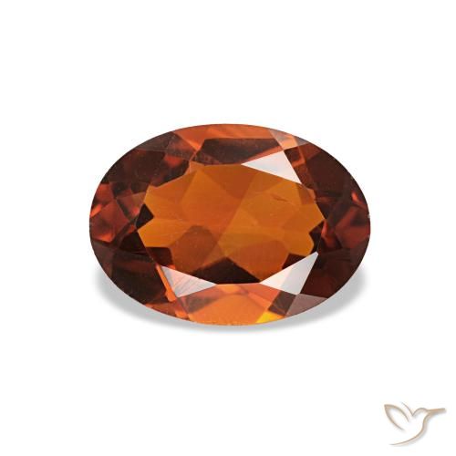 Citrine orange de 0,61 ct, ovale, VS