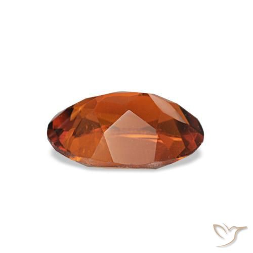 Citrine orange naturelle coupe ovale, 0,61 ct, VS