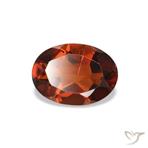 Citrine orange naturelle coupe ovale, 0,69 ct, VS-SI