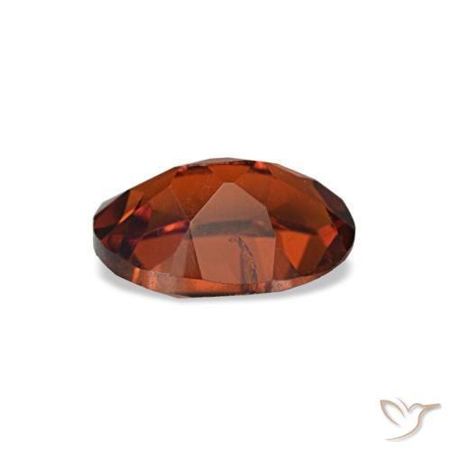 Citrine orange naturelle coupe ovale, 0,69 ct, VS-SI