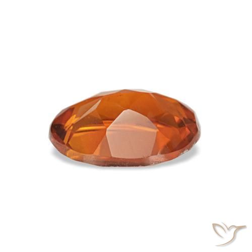 Citrine orange intense naturelle coupe ovale, 0,61 ct, VVS-VS