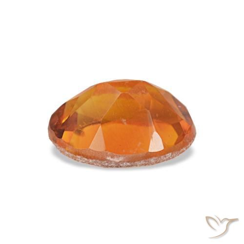 Citrine orange naturelle coupe ovale, 0,74 ct, VVS-VS