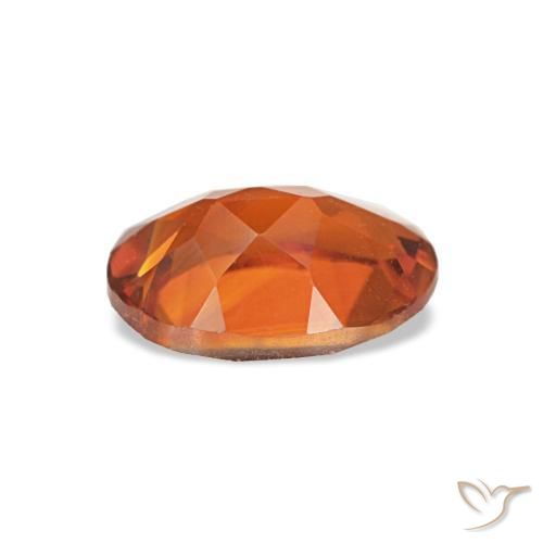 Citrine orange moyen naturelle coupe ovale, 0,67 ct, VVS-VS