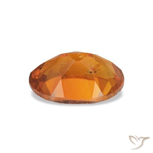 Citrine orange naturelle coupe ovale, 0,71 ct, VVS-VS