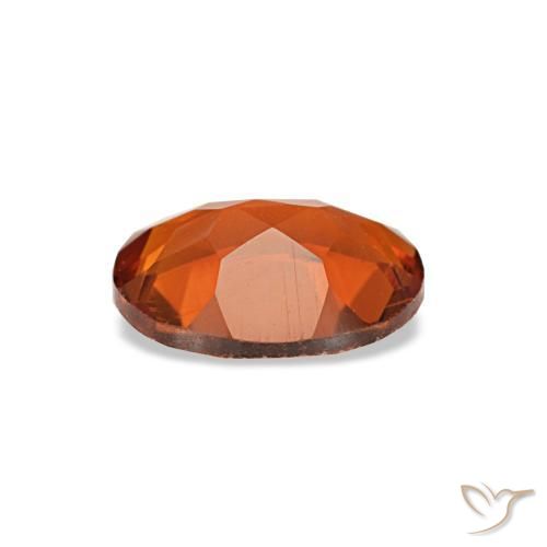 Citrine orange naturelle coupe ovale, 0,60 ct, VS