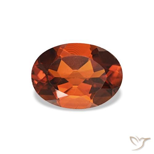 Citrine orange de 0,76 ct, ovale, VVS-VS