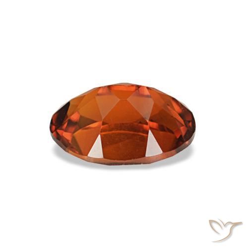 Citrine orange naturelle coupe ovale, 0,76 ct, VVS-VS