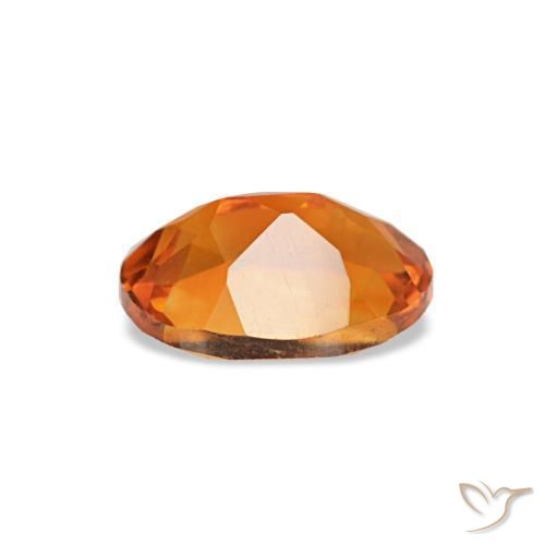Citrine orange naturelle coupe ovale, 0,71 ct, VVS-VS