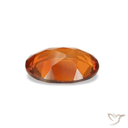 Citrine orange naturelle coupe ovale, 0,59 ct, VVS-VS