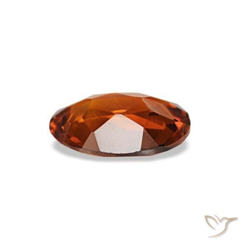 Citrine orange naturelle coupe ovale, 0,54 ct, VVS-VS
