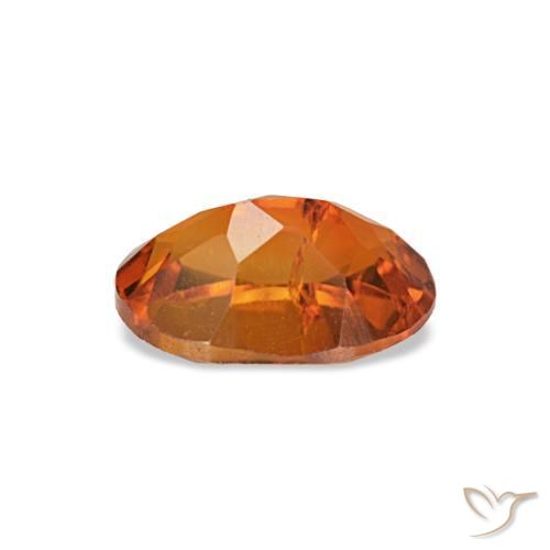 Citrine orange naturelle coupe ovale, 0,71 ct, VVS-VS