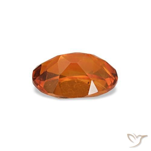 Citrine orange naturelle coupe ovale, 0,66 ct, VVS-VS