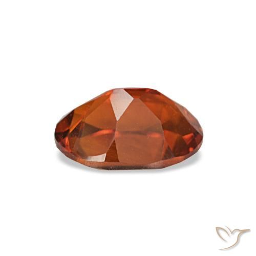 Citrine orange naturelle coupe ovale, 0,72 ct, VVS-VS
