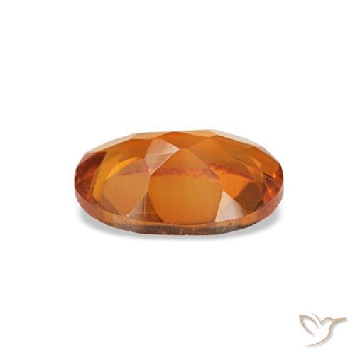 Citrine orange naturelle coupe ovale, 0,66 ct, VVS-VS