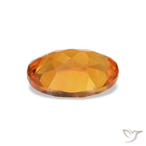 Citrine orange naturelle coupe ovale, 0,72 ct, VVS-VS