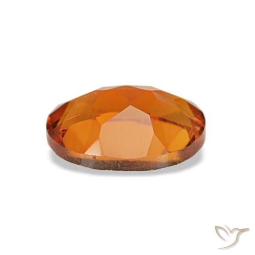 Citrine orange naturelle coupe ovale, 0,73 ct, VVS-VS