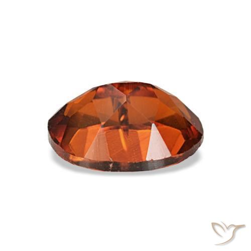 Citrine orange naturelle coupe ovale, 0,73 ct, VVS-VS