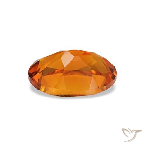 Citrine orange naturelle coupe ovale, 0,71 ct, VVS-VS