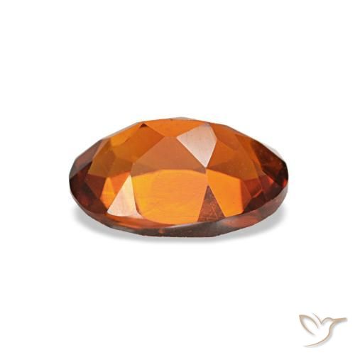 Citrine orange naturelle coupe ovale, 0,69 ct, VVS-VS