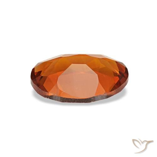 Citrine orange naturelle coupe ovale, 0,66 ct, VVS-VS
