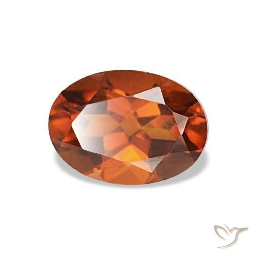 Citrine orange naturelle coupe ovale, 0,83 ct, VVS-VS