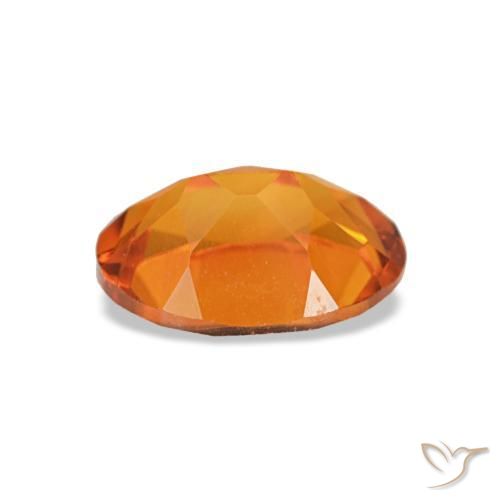 Citrine orange naturelle coupe ovale, 0,73 ct, VVS-VS