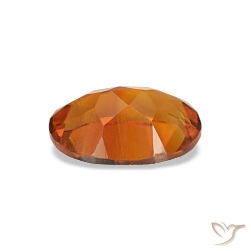 Citrine orange naturelle coupe ovale, 0,63 ct, VVS-VS