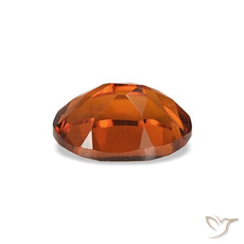 Citrine orange naturelle coupe ovale, 0,74 ct, VVS-VS