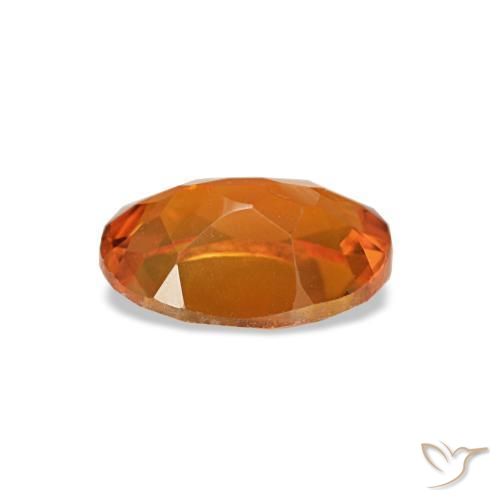 Citrine orange naturelle coupe ovale, 0,70 ct, VVS-VS