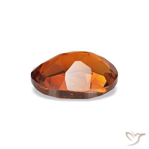 Citrine orange naturelle coupe ovale, 0,72 ct, VS-SI