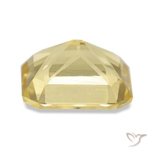 Citrine jaune naturelle taille émeraude, 3,23 ct, VVS