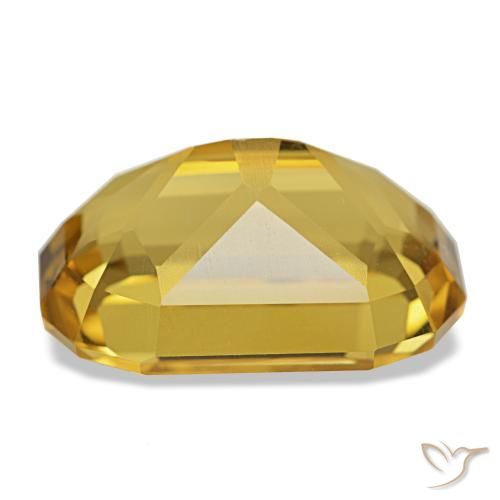 Citrine doré naturelle coupe coussin, 10,70 ct, VS