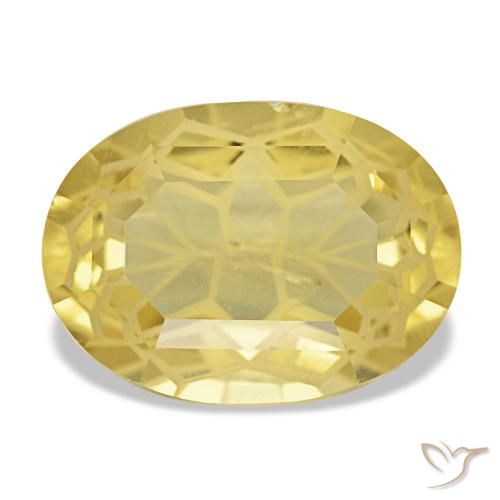 Citrine jaune de 4,83 ct, ovale, VS