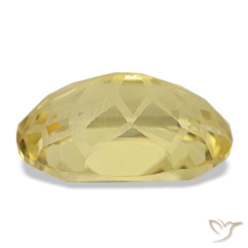 Citrine jaune naturelle coupe ovale, 5,78 ct, VS