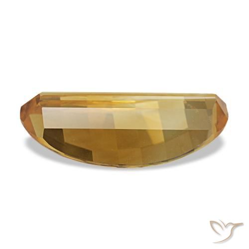 Citrine doré naturelle coupe ovale, 2,18 ct, VVS