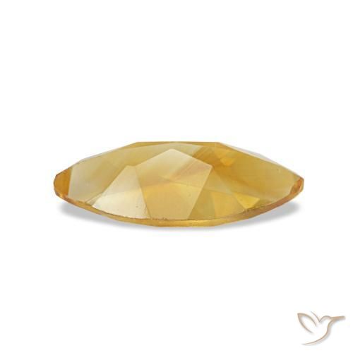Citrine doré naturelle marquise, 0,44 ct, VS