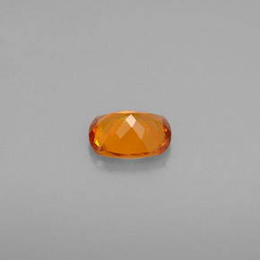 Clinohumite orange naturelle coupe coussin, 0,49 ct, VS-SI