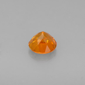 Clinohumite Jaune orange naturelle Coupe roude, 0.46 ct, VS