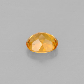Clinohumite jaune naturelle coupe ovale, 0,56 ct, VVS-VS