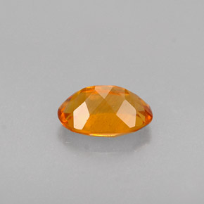 Clinohumite orange naturelle coupe ovale, 0,47 ct, VS-SI
