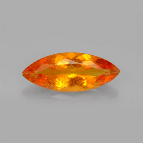 Clinohumite Jaune orange naturelle Marquise, 2.11 ct, SI