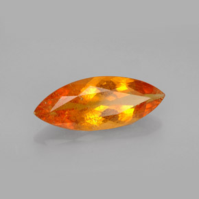 Clinohumite Jaune orange naturelle Marquise, 2.11 ct, SI