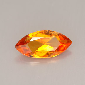 Clinohumite orange naturelle marquise, 1,34 ct, VS-SI