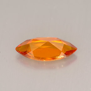 Clinohumite orange naturelle marquise, 1,34 ct, VS-SI