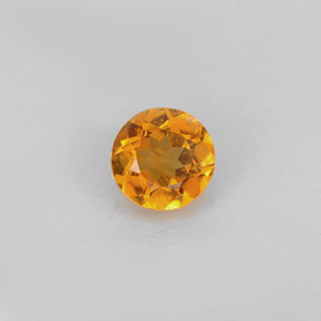 Clinohumite orange naturelle coupe roude, 0,59 ct, VS-SI