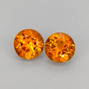 Achetez naturel ct orange clinohumite gems, coupe roude, en provenance tadjikistan chez gemselect. en stock, livraison internationale!