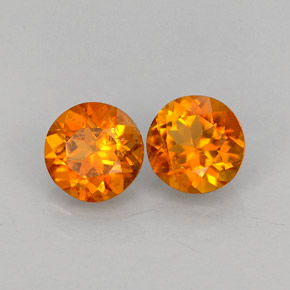 Achetez naturel ct orange clinohumite gems, coupe roude, en provenance tadjikistan chez gemselect. en stock, livraison internationale!