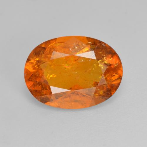 Clinohumite Orange moyen naturelle Coupe ovale, 3.01 ct, SI